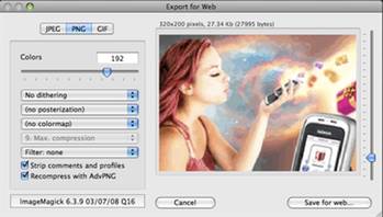 chocoflop export for web, png, jpg,gif